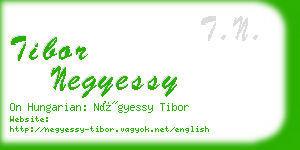 tibor negyessy business card